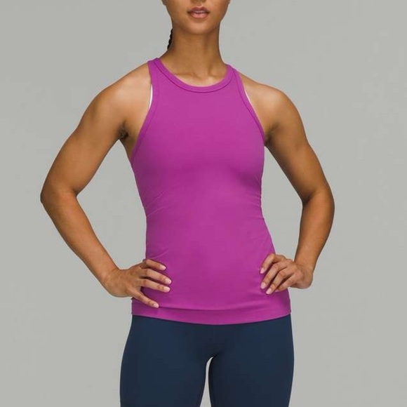 Lululemon Fuchsia Racerback Tank Top - Picture 4 of 9